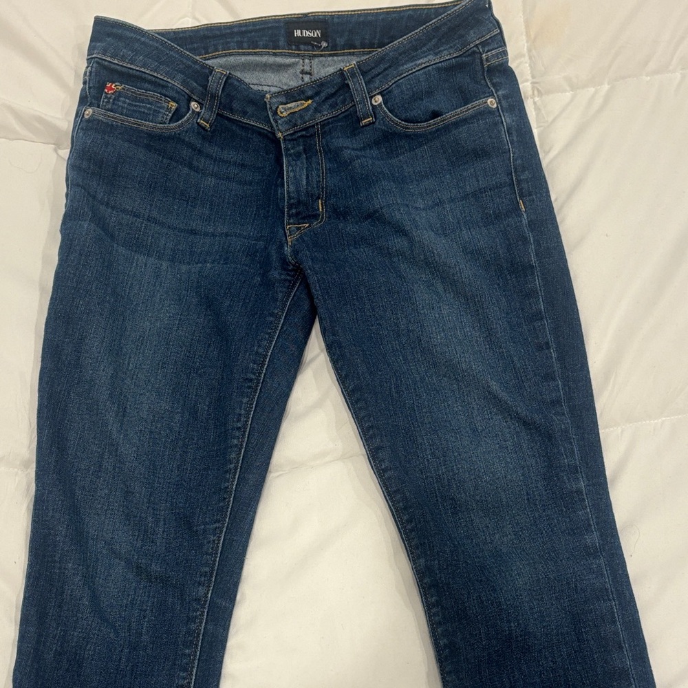 Hudson Krista Super Skinny Jeans Size 28 Dark Wash - Picture 1 of 5